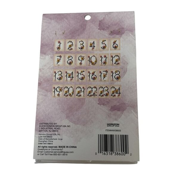 Table Number Cards 1-24 Pink Leaf Floral 4x5 Wedding Baby Shower Party Supplies - Picture 5 of 5